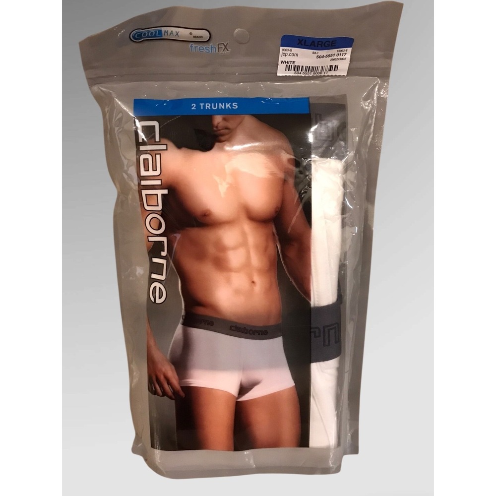NWT Vintage Men's Claiborne Cool Max Fresh FX  Boxer Briefs XL 40-42‎